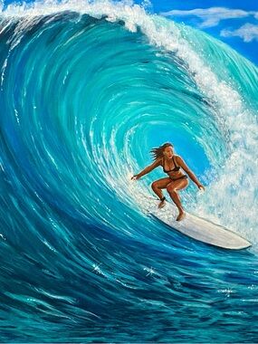 Hand Crafted Art Print “Living the Dream “